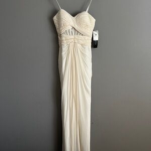 Aidon Mattoc Strapless Ivory Gown